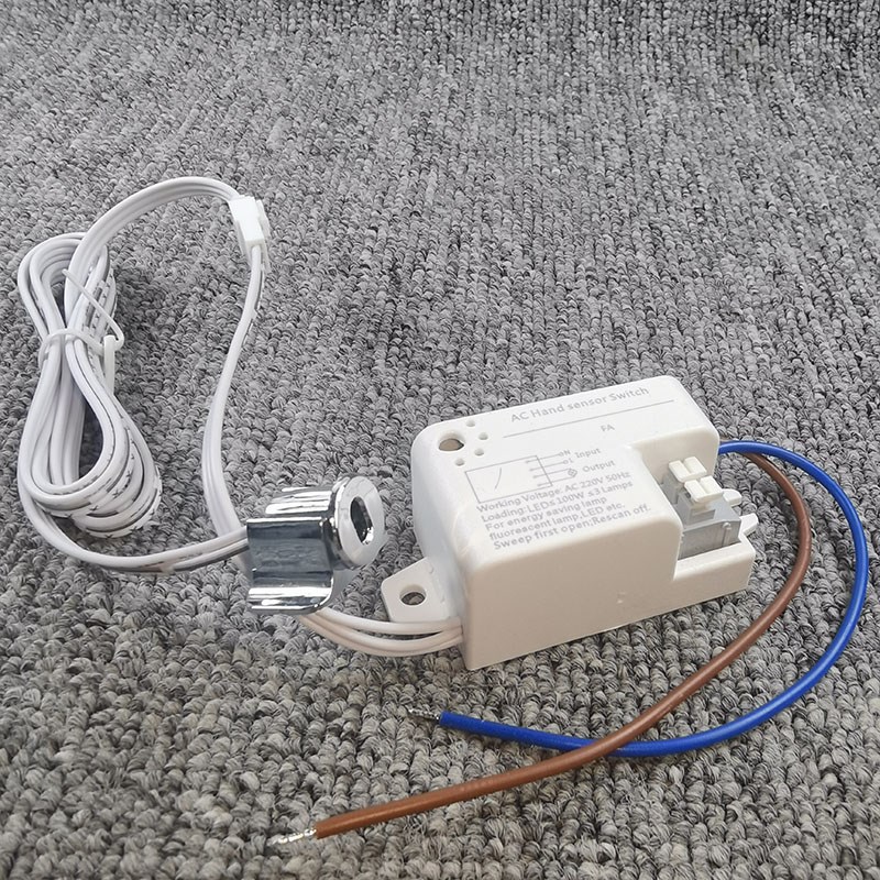 220V双门控感应开关橱柜酒柜灯可拔插led明暗装大功率灯带感应器 - 图2