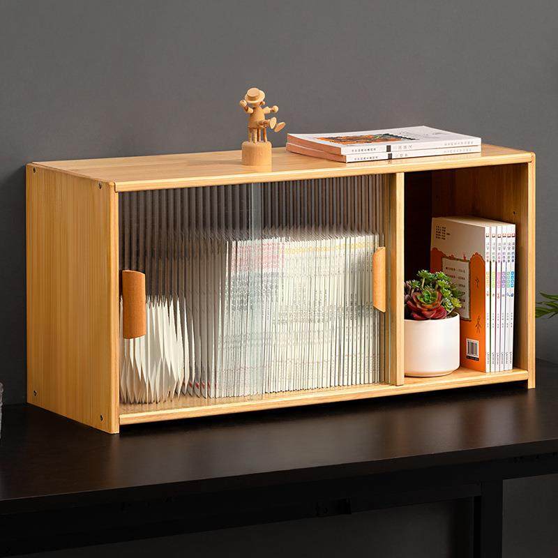 办公桌面书架书柜置物架带柜门储物柜一体格子柜多层客厅收纳柜子,淘宝优惠券,粉丝福利购,淘宝优惠卷