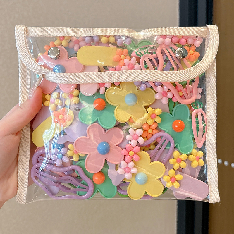 糖果色儿童云朵碎发夹女宝宝不伤发bb夹小女孩刘海侧边夹发卡头饰 - 图1