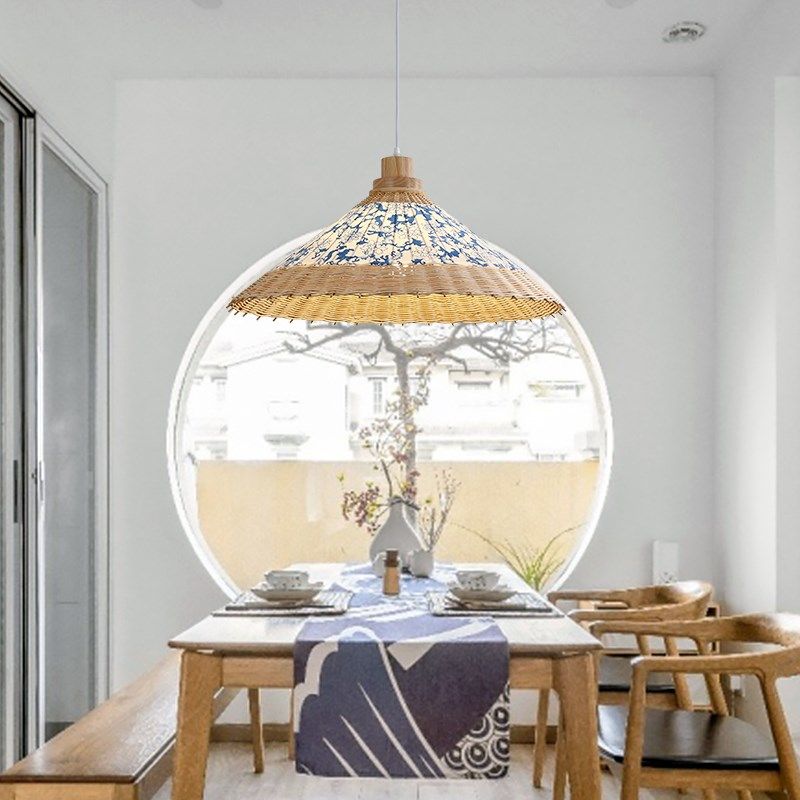 伞形吊灯个性藤艺中国风餐厅民宿大堂楼梯组合灯新中式竹编雨伞灯,淘宝优惠券,粉丝福利购,淘宝优惠卷