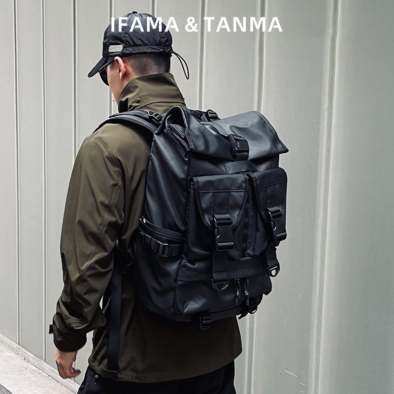 双肩包通勤骑行男大容量防水电脑包F学生书包男士户外机能旅行背,淘宝优惠券,粉丝福利购,淘宝优惠卷