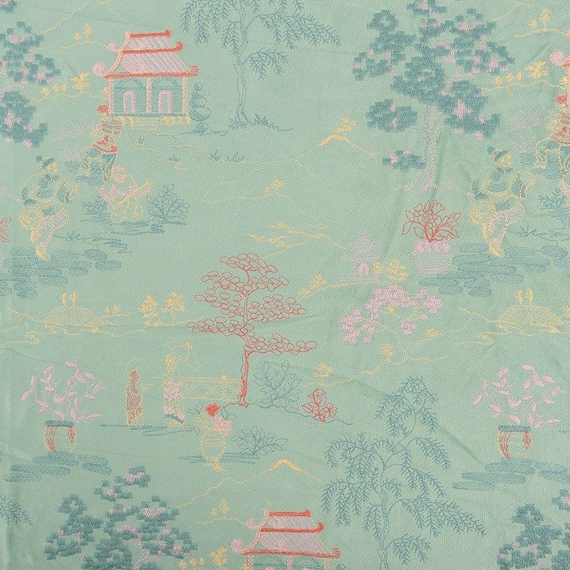 厂家现货新中式国风丝绒刺绣兰亭序古风绣花布料,淘宝优惠券,粉丝福利购,淘宝优惠卷