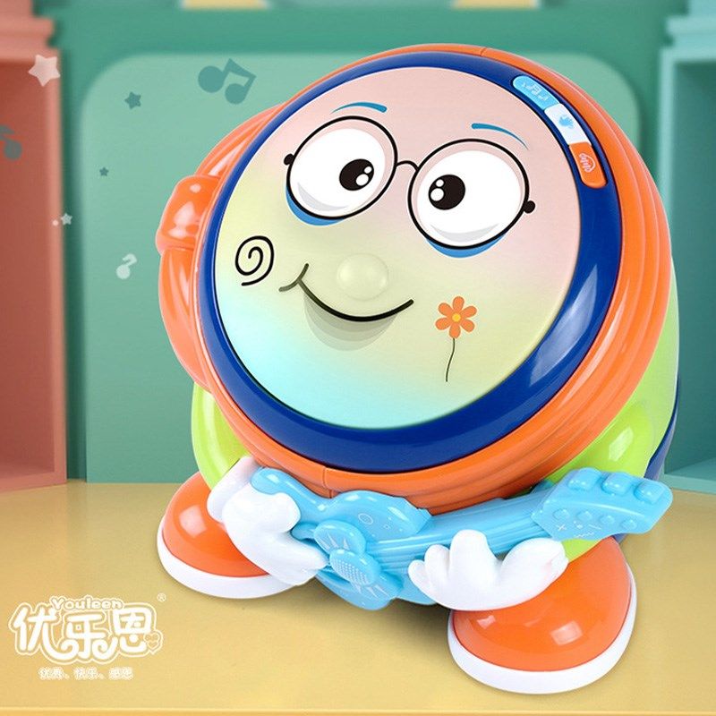 优乐恩手拍鼓电动遥控双锤鼓音乐跳舞会动走婴幼儿玩具拍拍鼓,淘宝优惠券,粉丝福利购,淘宝优惠卷