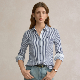 【POLOWALK】时尚百搭条纹休闲衬衣