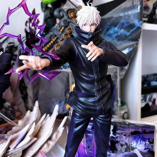 咒术回战动漫周边五条悟手办GK雕像二次元模玩桌面摆件生日礼物 - 图0