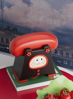 多巴胺座机存钱罐摆件客