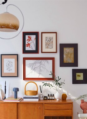 仲夏夜之梦植物花卉组合画小众艺术画设计中古柜挂画高级感装饰画