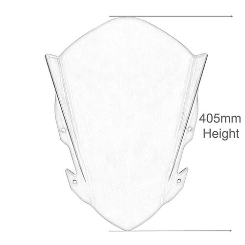 适用KTM RC125 RC200 RC250 RC390 改装摩托车加高前风挡挡风玻璃 - 图1