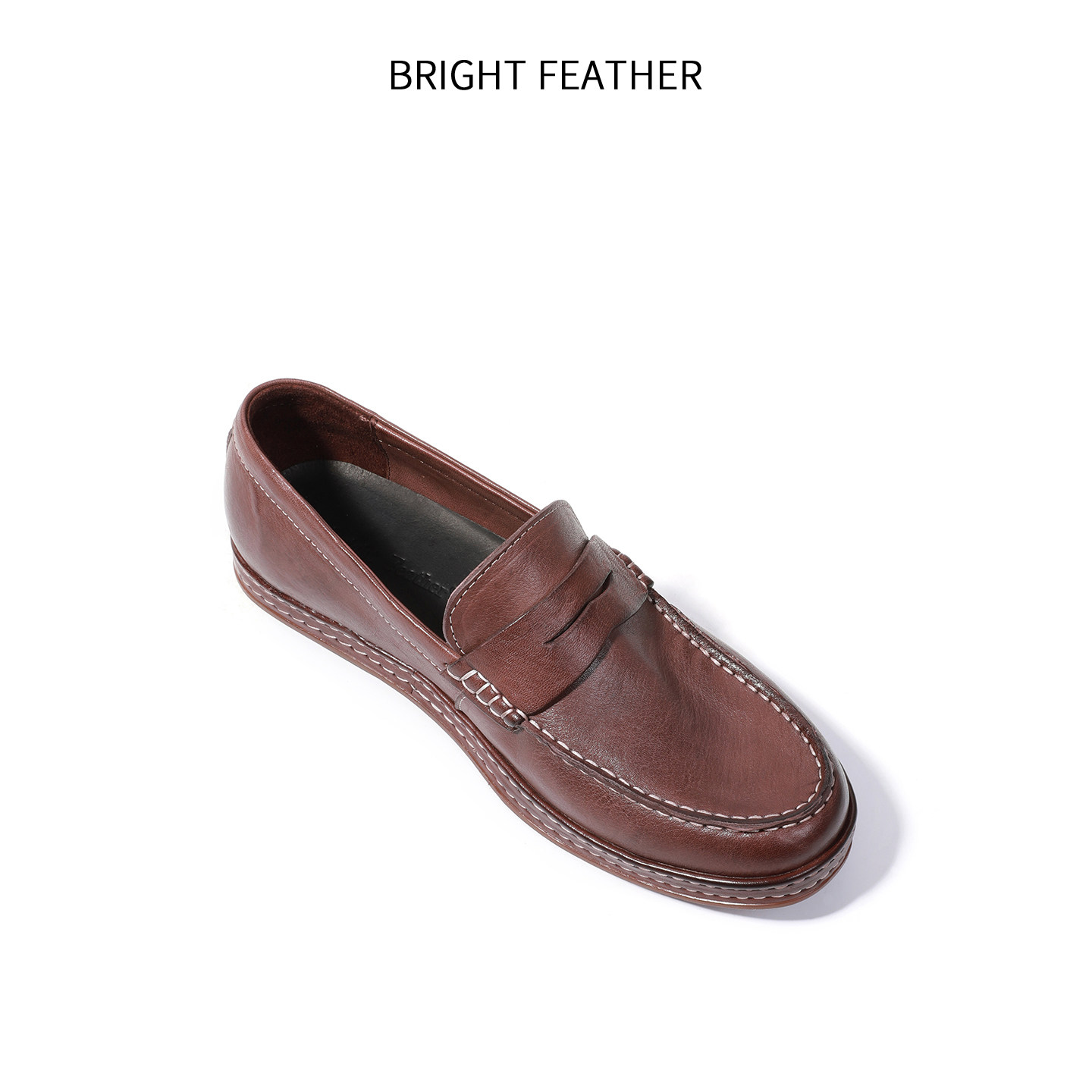 英伦风休闲乐福鞋男士马皮商务休闲皮鞋手工便士鞋真皮公务一脚蹬,淘宝优惠券,粉丝福利购,淘宝优惠卷