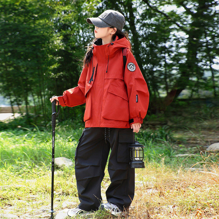 女童冲锋衣三合一2025新款儿童秋冬风衣外套中大童小女孩户外套装,淘宝优惠券,粉丝福利购,淘宝优惠卷