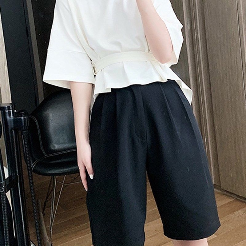 大码孕妇短裤夏季外穿休闲阔腿五分裤雪纺薄款宽松西装中裤200斤,淘宝优惠券,粉丝福利购,淘宝优惠卷