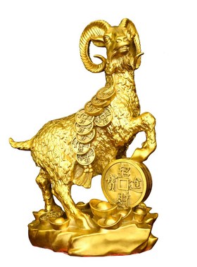 铜羊摆件金钱羊生肖羊大号聚宝盆B羊家居店铺办公室商务送礼装饰