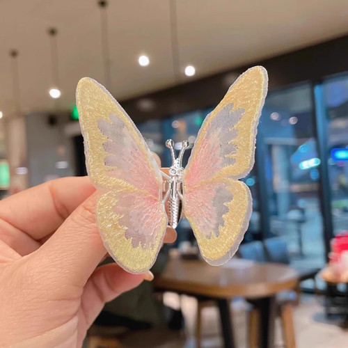 会动的蝴蝶汽车摆件车载车内饰品摆件中控台治愈系装饰品生动创意 - 图2