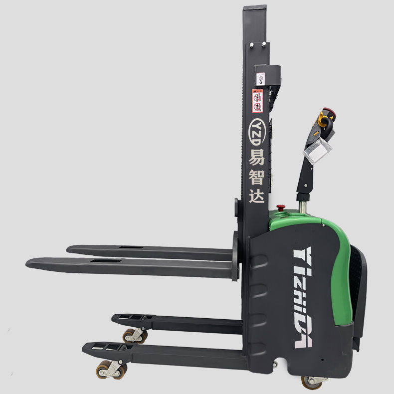 全电动堆高车1.5吨双提升支撑腿可升高站驾式堆垛车爬坡小型叉车,淘宝优惠券,粉丝福利购,淘宝优惠卷