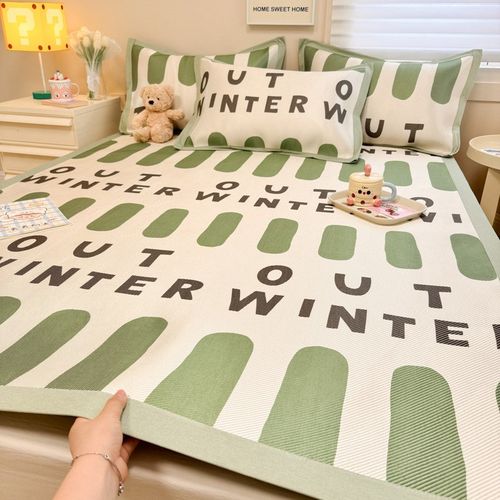 新款冰丝凉席夏季2025新款夏天藤席子宿舍单人藤竹席草席冬夏两用 - 图2