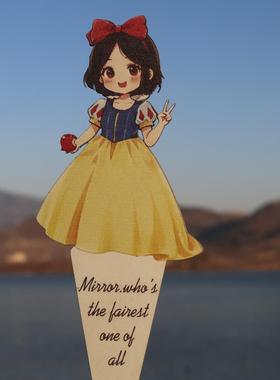 园艺杂货铁艺花插园艺装饰猫咪花插小红帽花插家居装饰摆件可爱