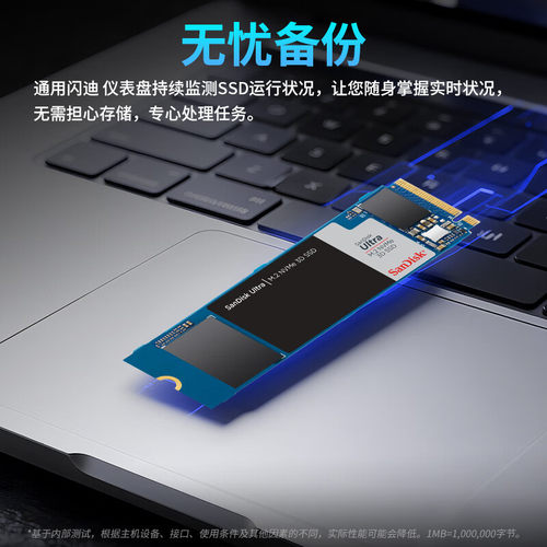 闪迪pcie3.0 m2固态硬盘1t ssd笔记本电脑台式ultra至尊高速H3N - 图1