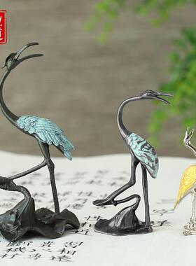 青鹤问天仿古禅意创意香炉香托插香座线香插盘香架熏香室内小摆件
