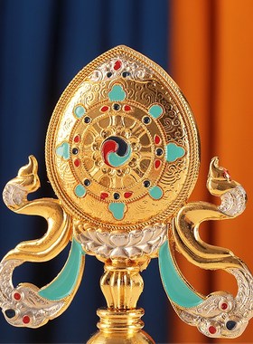 八吉祥摆件西藏合金八宝组合藏式八宝吉祥家居办公玄关门店装饰品
