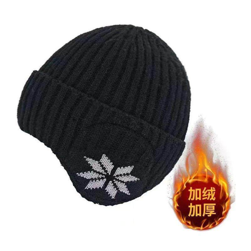 加绒帽子男女毛线护耳帽骑车防风包头帽户外保暖秋冬季弹力针织帽,淘宝优惠券,粉丝福利购,淘宝优惠卷