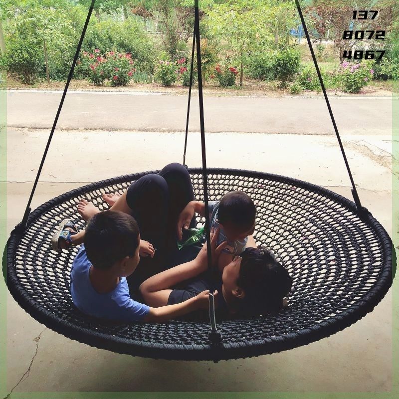 庭院秋千户外儿童秋千家用幼儿园游乐场多人大圆盘秋千圆形吊床,淘宝优惠券,粉丝福利购,淘宝优惠卷