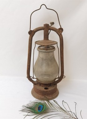 民俗老物件老煤油灯老式提灯怀旧收藏杂项影视道具旧货老东西摆件