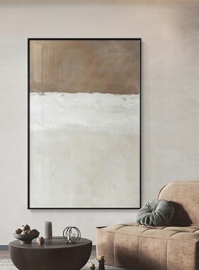 现代轻奢玄关装饰画极简客厅沙发背景墙侘寂风挂画高级感餐厅壁画