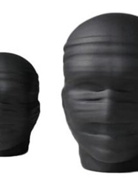 现代极简样板房间客厅人物头像陶瓷磨砂人头摆件室内装饰摆件