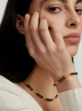 ARSIS秘密花园虎眼财运串珠手链高级感简约秋日美拉德穿搭女新款