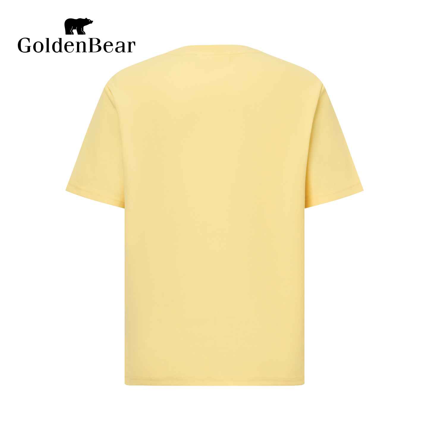 【秋季新品】GOLDEN BEAR/金熊 2025新品男装短袖棉感圆领T恤 - 图0
