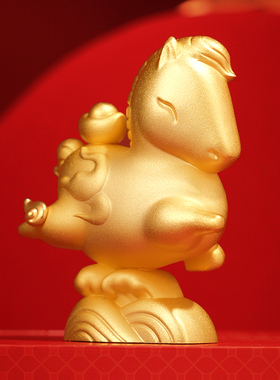 故宫招财进宝金马献瑞摆件