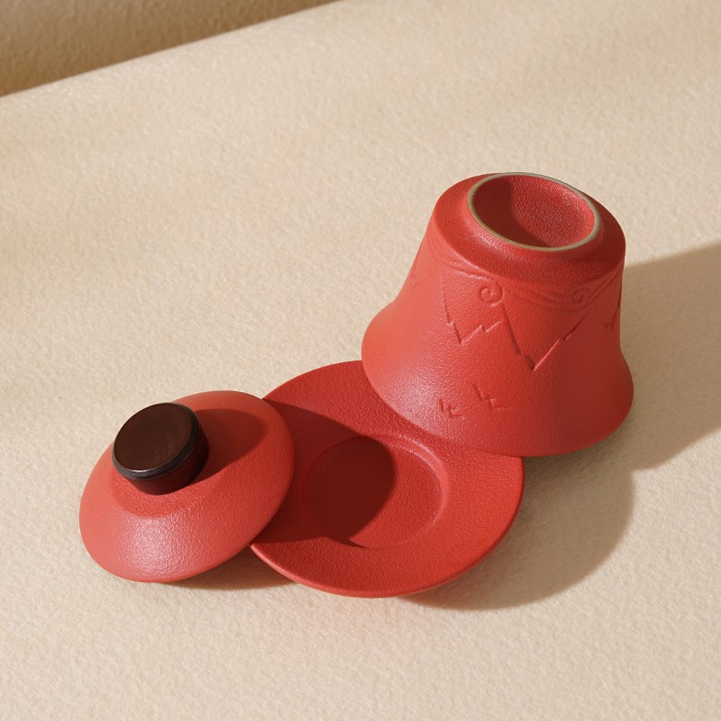 喜霓山盟海誓结婚敬茶杯套装喜碗一对改口敬酒杯子对碗筷陪嫁用品 - 图2