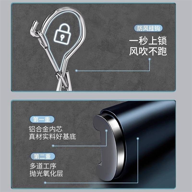 铝合金袜子晾晒架宿舍不锈钢衣架带夹子家用阳台内衣内裤晾衣架子,淘宝优惠券,粉丝福利购,淘宝优惠卷