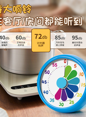 卡通磁吸机械定时器无需电池