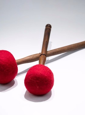 尼泊尔手工佛音碗转棒敲棒敲钵用品法器钵锤颂钵槌桃木研棒铜罄棒