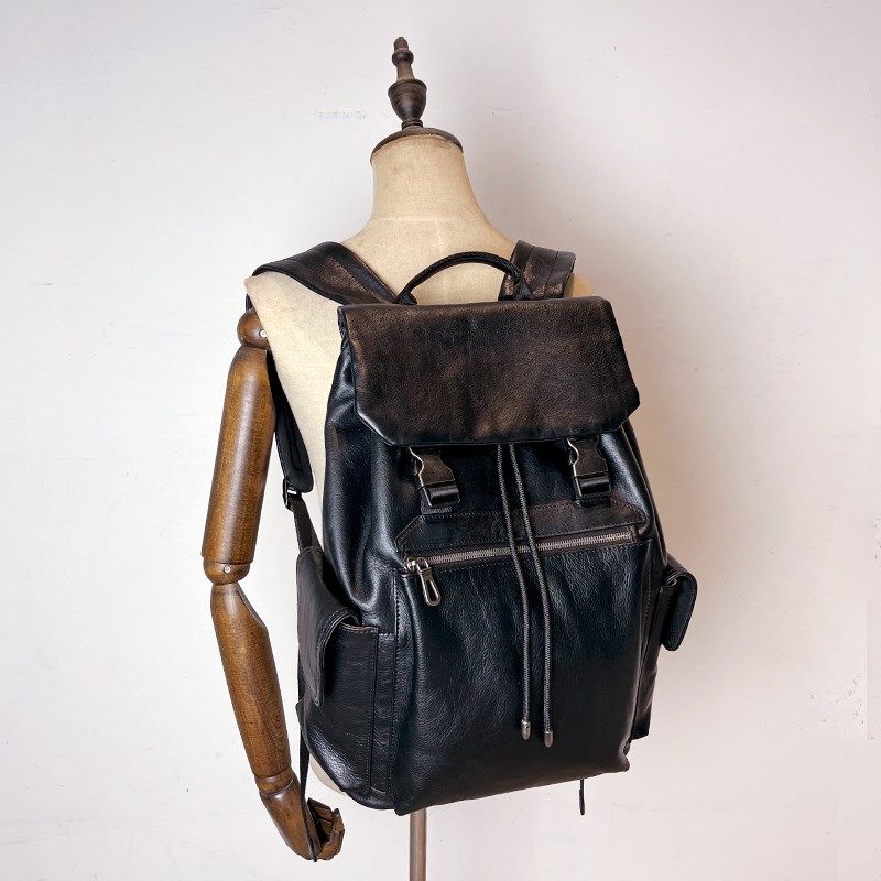 高级感真皮男双肩包大容量宽肩带2025新款头层牛皮旅行男士背包,淘宝优惠券,粉丝福利购,淘宝优惠卷