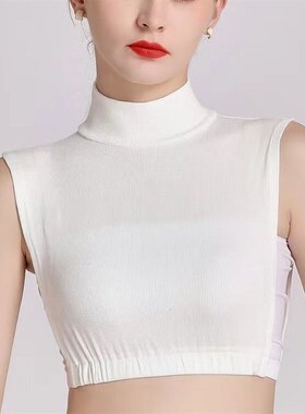 2024秋冬针织假领子女百搭假领装饰保暖套头围脖内搭打底衫半高领