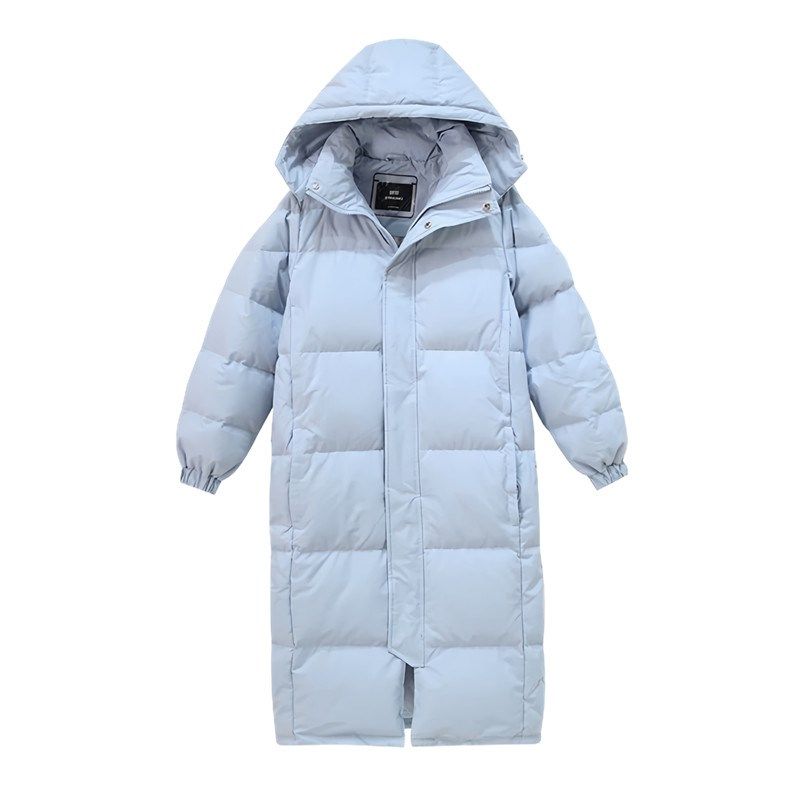 高级感中b戏蓝色连帽羽绒棉服女冬2024新款宽松百搭情侣面包服,淘宝优惠券,粉丝福利购,淘宝优惠卷