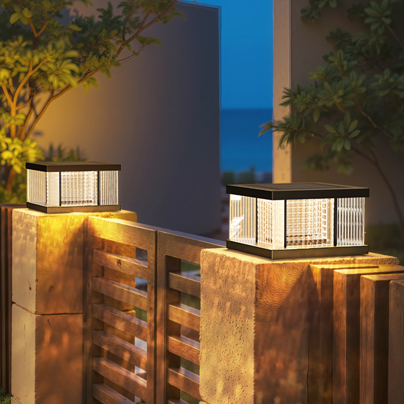 太阳能柱头灯户外别墅院子门柱灯室外围墙灯庭院大门柱子灯接电款 - 图2