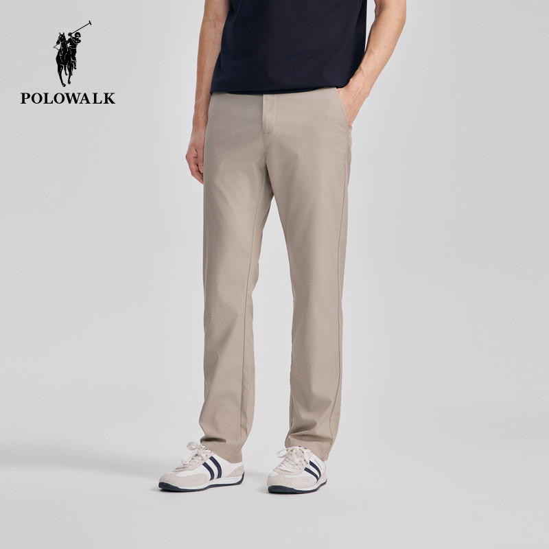 POLOWALK男式休闲裤2025秋夏裤新品百搭休闲裤男装商务直筒裤下装,淘宝优惠券,粉丝福利购,淘宝优惠卷