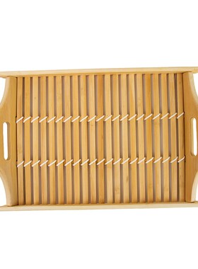 竹盘竹编篮托盘木质长方形茶盘饺子盘餐具家用馒头筐馍筐收纳商用
