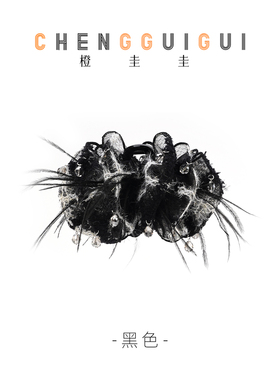 橙圭圭新中式国风流苏抓夹