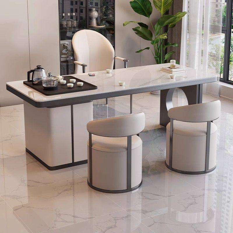 茶桌一体一整套轻奢岩板茶桌椅组合阳台办公室客厅家用小茶几茶台,淘宝优惠券,粉丝福利购,淘宝优惠卷