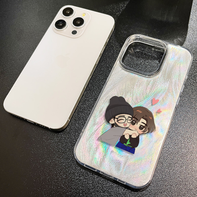 苹果13手机壳带挂绳12Q版王一博肖战16ProMax少女心iPhone17适用硬小米15羽纱14plus周边华为Mate70ins风x200 - 图1