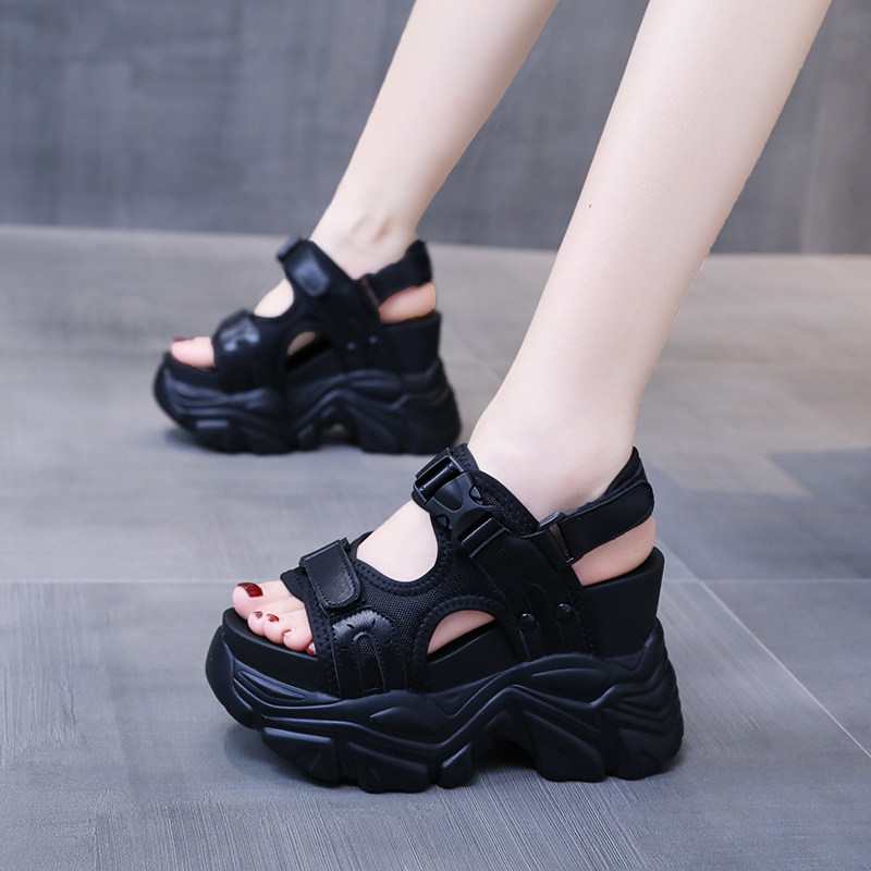 楔型凉鞋女202k3新款夏季高跟百搭仙女风时尚外穿厚底休闲沙滩鞋,淘宝优惠券,粉丝福利购,淘宝优惠卷