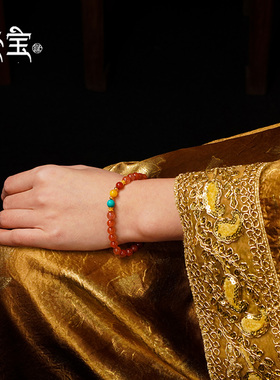 七宝缘天然南红玛瑙手串