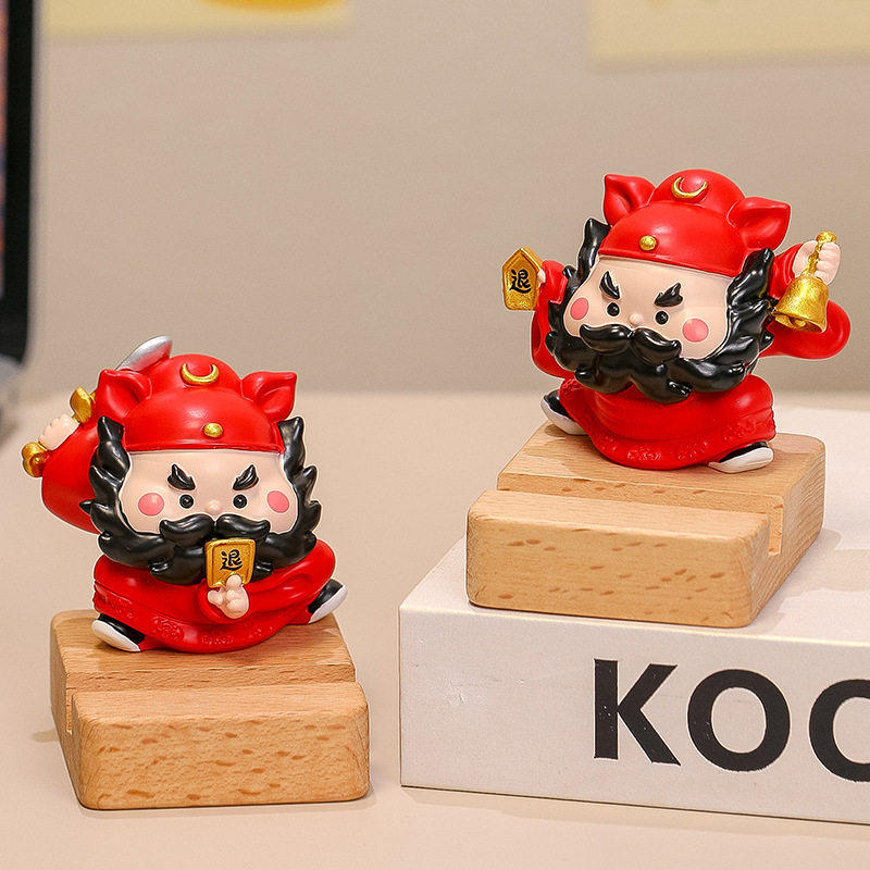 财财爷小摆件贡品钟馗在此办公室工位小摆件桌面装饰品治愈系礼物,淘宝优惠券,粉丝福利购,淘宝优惠卷