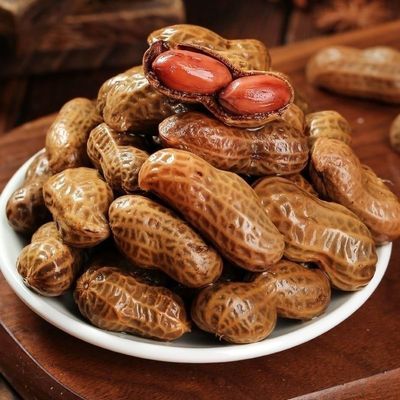 卤煮花生带壳盐水鲜花生烧烤下酒菜袋装即食大个花生真空包装