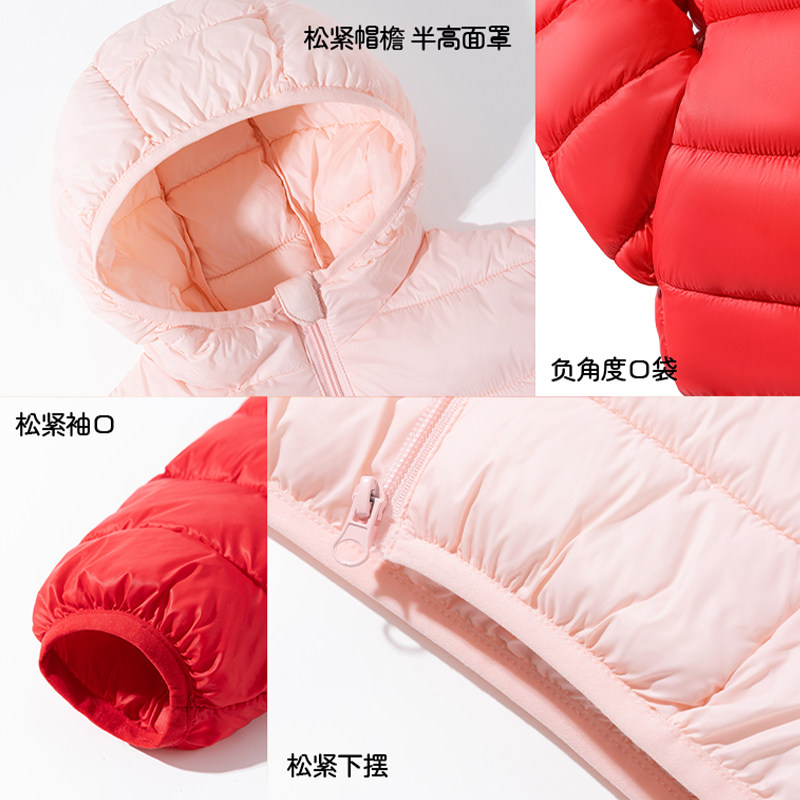 贵人鸟童装儿童外套冬季男童冬装红色保暖棉衣女童百搭轻薄款棉服,淘宝优惠券,粉丝福利购,淘宝优惠卷