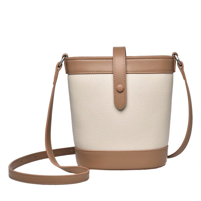 包包女2024新款休闲拼色水桶y包斜挎单肩手提通勤上班小拎包高级,淘宝优惠券,粉丝福利购,淘宝优惠卷